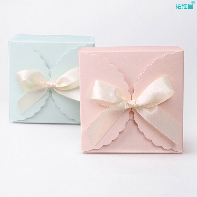 Customized Ribbon Wedding Candy Coated OEM Paper Gift Box – Paper Gift Box and Candy Gift Box price