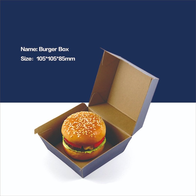 Durable Disposable Hamburger Packaging Box for Fast Food – Disposable Burger Box and Corrugated Paper Box price