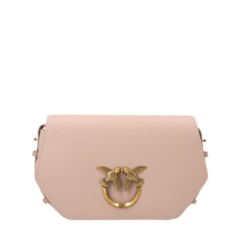 PINKO Crossbody Bag  Cipria | Love Click Exagon Classic  Chic & Compact