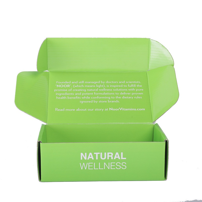 Recycled Green Paper Shipping Packaging Mailer Box with Logo – Mailer Box with Logo and Custom Box price