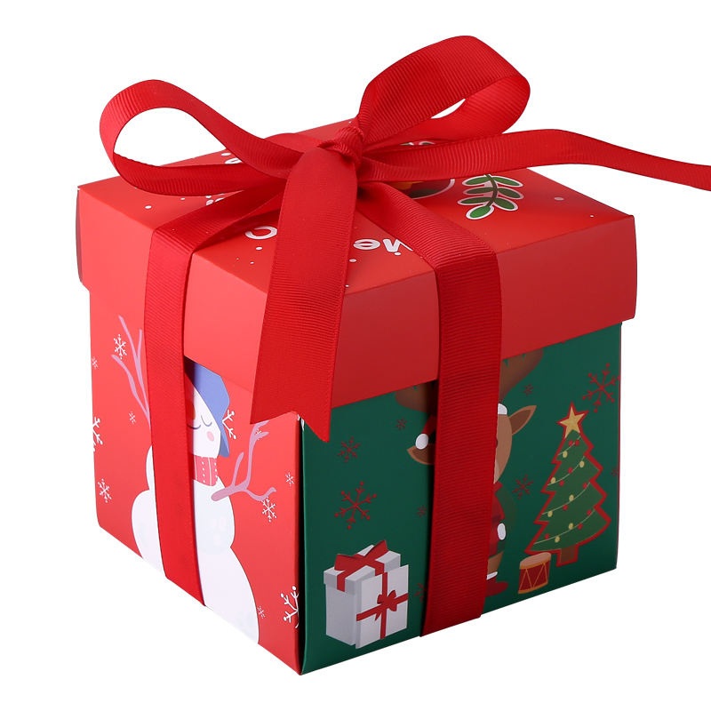 Creative Christmas Gift Box Hexagon Santa Claus Printed Small Gift Paper Boxes for Apple – Packaging Box and Packing Box price
