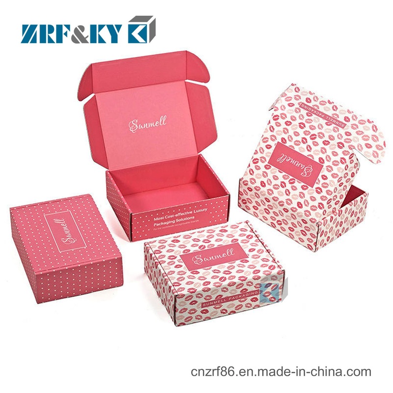 Design Logo Luxury Gift Corrugated Box Supplier Cute Small Pink 6X4X3 Shipping Boxes – Luxury Jewelry Boxes and Custom Logo Printing price