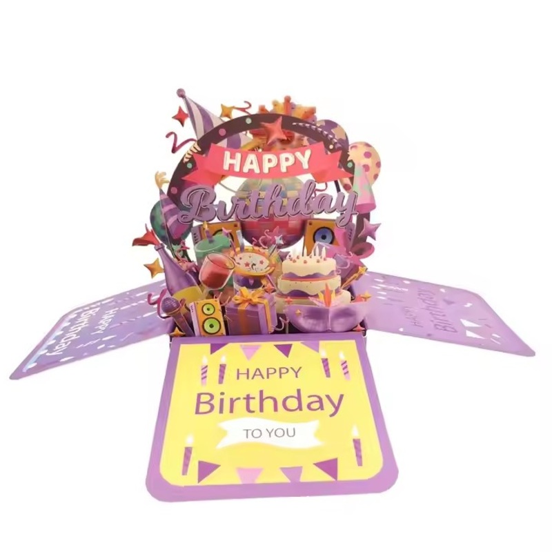 New Arrival Personalization Specialty Paper Handmade Festival Gift Card Box Custom Christmas Gift Box Music Greeting Card – Packaging Box and Folding Box price