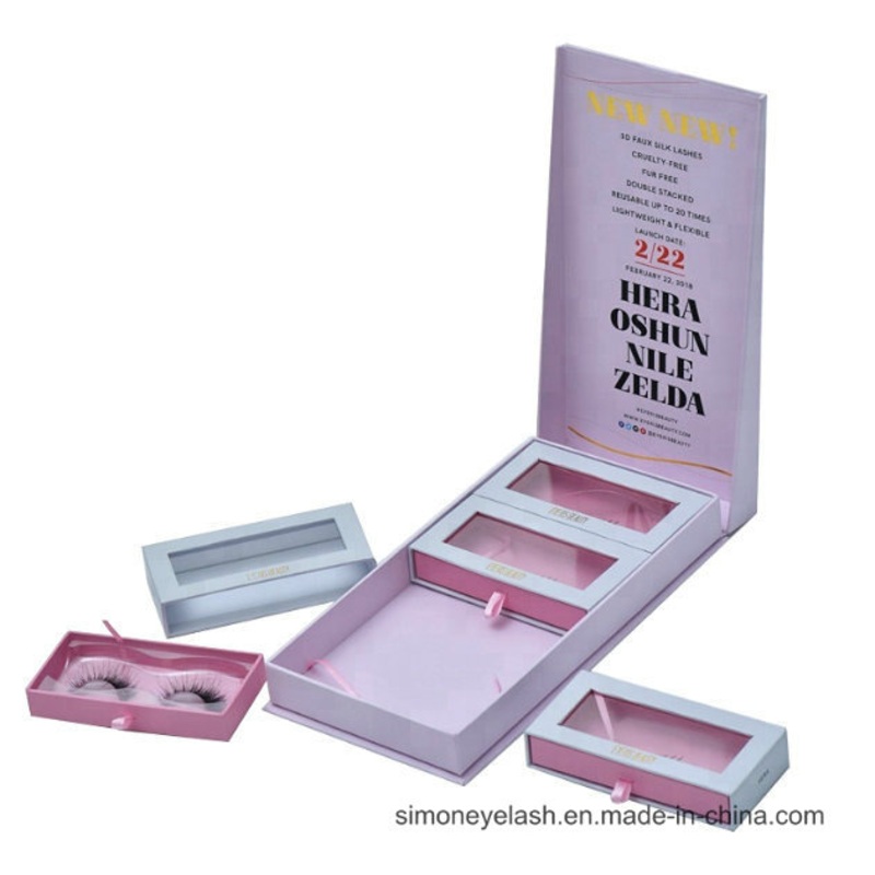 Wholesale Custom Luxury Drawer Style Paper Eyelash Packaging Box – Paper Box and Eyelash Box price