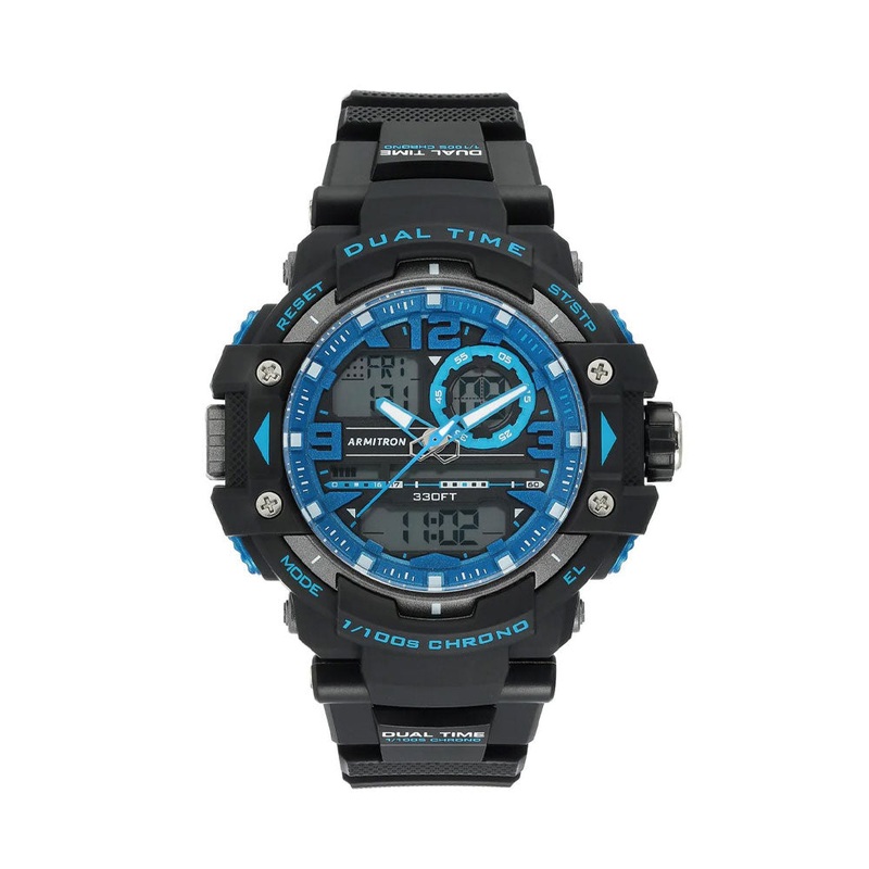Armitron 20/5062BLU Male Watch 53 Grey Resin