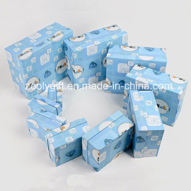 Customized Luxury Paper Storage Box Paper Display Designer Gift Packing Box for Baby Cloth / Toy – Nested Box and Nesting Box price