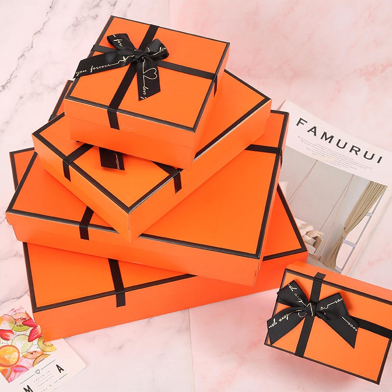 Gift Box with Changeable Ribbon for Luxury Packaging Fold Sturdy Storage Box – Foldable Cardboard Box and Packing Box price