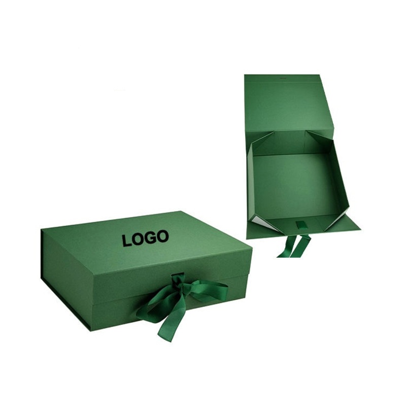 Luxury Green Magnetic Packaging Boxes Custom Logo for Gift Sets Clothes – Jewelry Set Gift Box and Jewelry Gift Box price