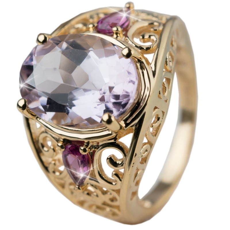Adore Pink Amethyst Ring 7