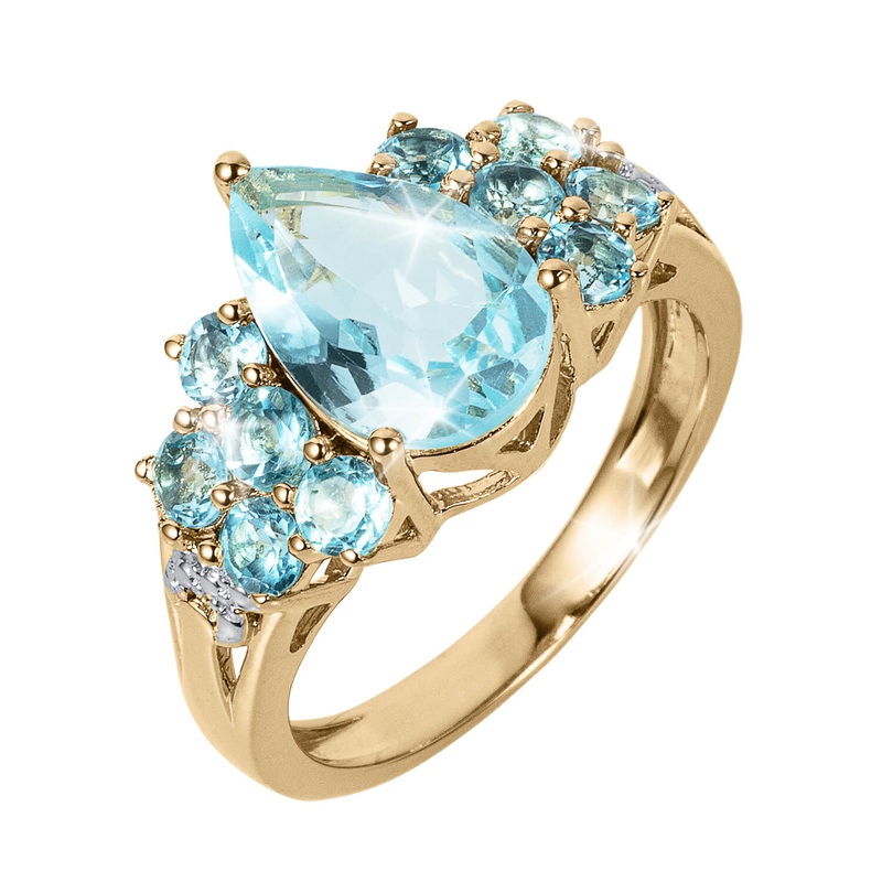 Blue Topaz Waters Ring 5