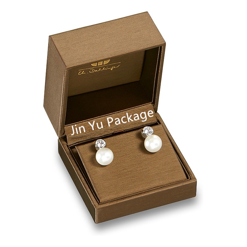 Dongguan Custom Brown Leather Gift Jewelry Packaging Box for Earring – Paper Box and Cardboard Box price