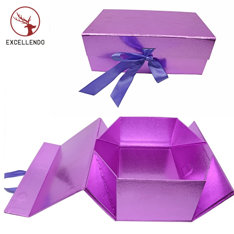 Fancy Paper Folding Gift Packing Box with Ribbon and Magnetic – Cosmetic Packaging and Packaging Box price