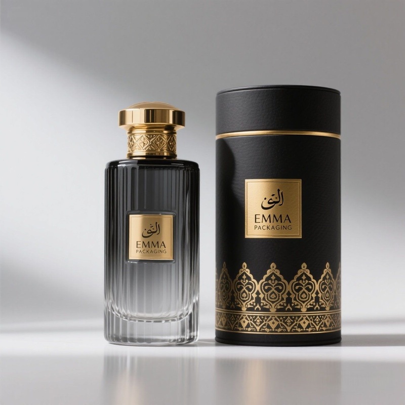 Gold Round Perfume Box Islamic Gift Luxury Idea – Maquillaje and Vaper price