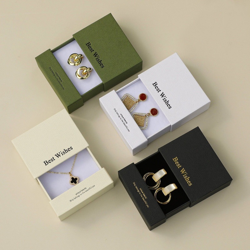 Personalized Logo Embroidered Slide Drawer Jewelry Paper Box for Gift Packaging – Paper Box and Gift Box price
