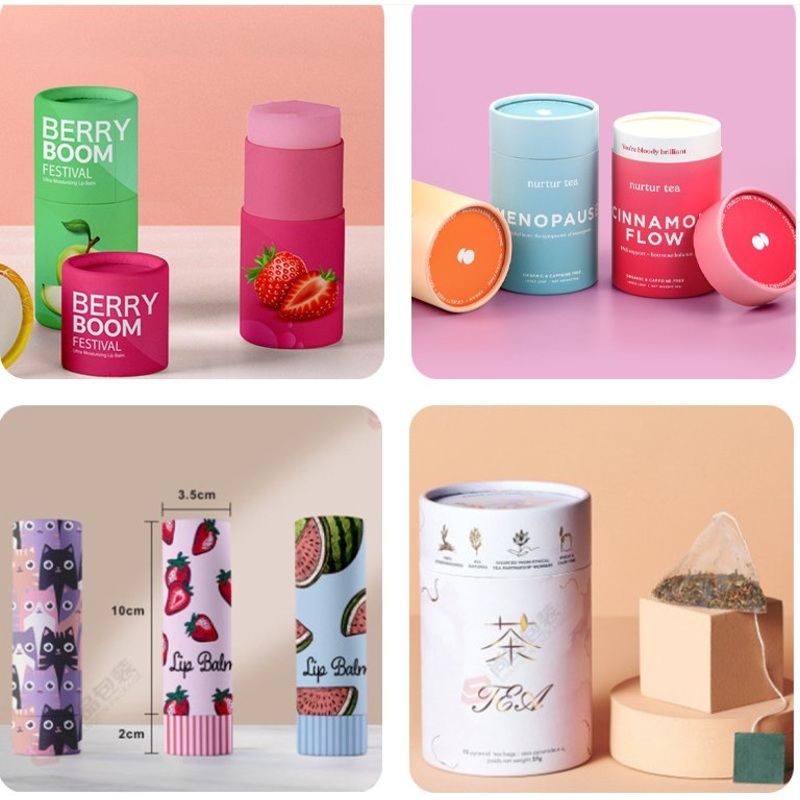 Custom Biodegradable Coffee Tea Cylinder Round Tube Food Grade Cardboard Kraft Paper Tube Packaging Box – Cap Packaging Paper Tube and Cardboard Tube Box price
