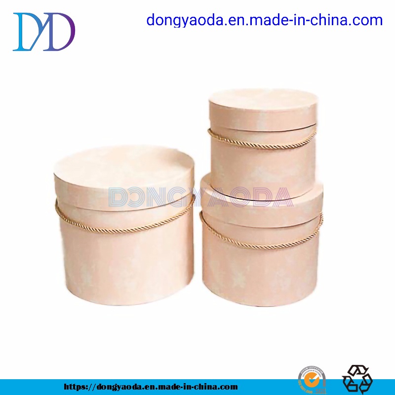 Custom Design Luxury White Cardboard Round Rose Flower Gift Box – Flower Gift Box and Round Flower Box price