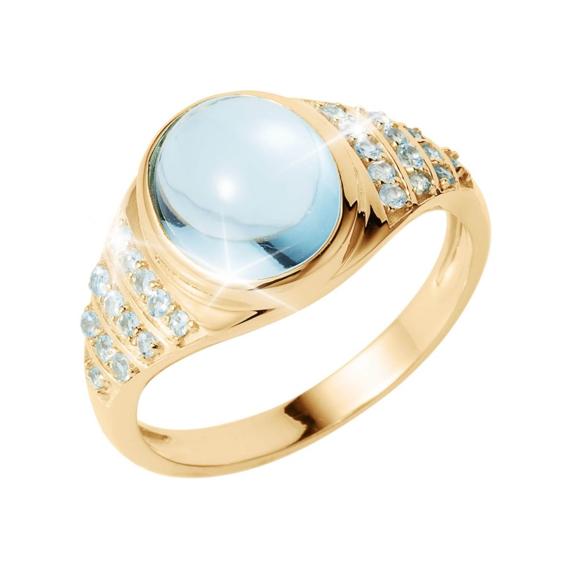 Amalfi Blue Topaz Ring 12