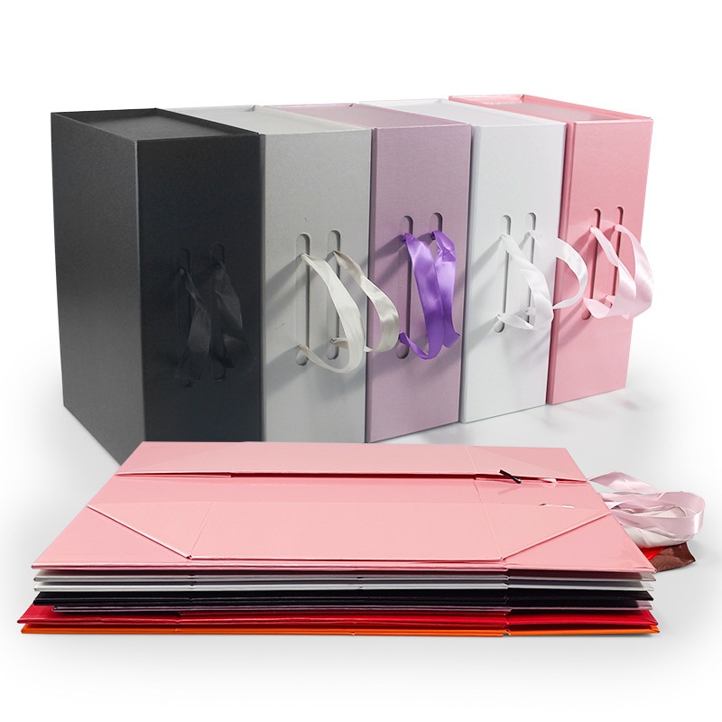 Colorful Foldable Wig Dresses Gift Packaging Paper Jewelry Cardboard Watch Paper Box – Paper Boxes and Gift Boxes price