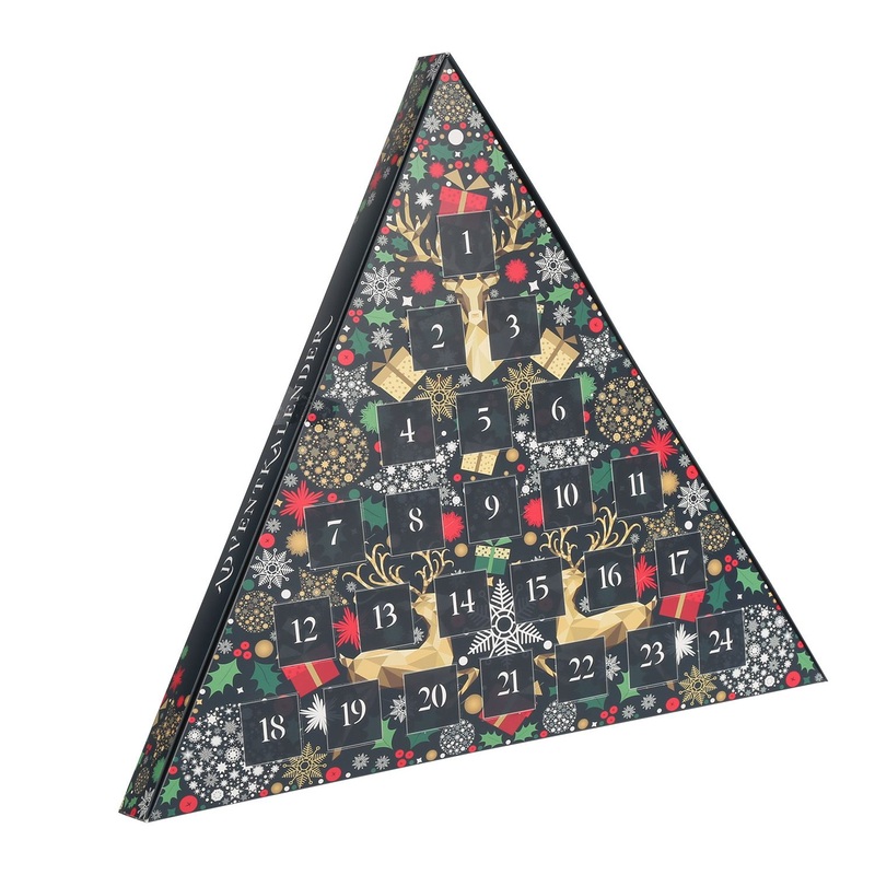Creative Triangular Blind Gift Packaging Christmas Advent Calendar Paper Box – Food Packaging and Cake Box price