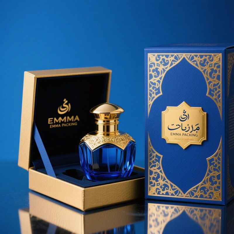 Custom 100ml Royal Blue Men Perfume Bottle with Box Set Gift Packaging – Maquillaje and Vaper price