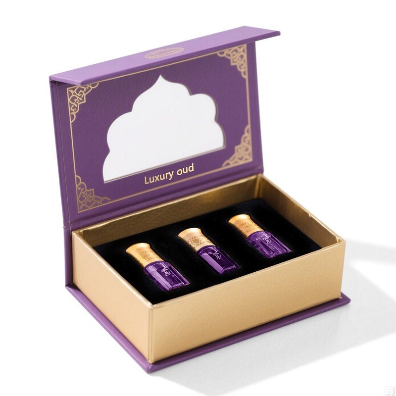 Custom Box Logo Empty Luxury Arabic Arabian Fragrance Oil Attar Oud Bottle Perfume Gift Box Pcakaging Box – Custom Box and Pcakaging Box price
