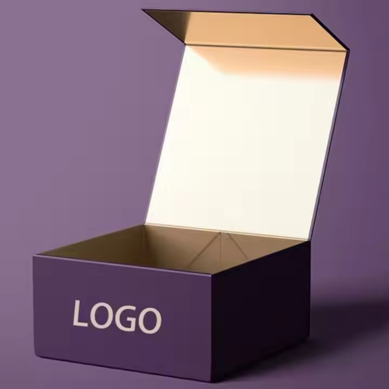 Custom China Wholesale Luxury Black Printed Customized Rigid Folding Foldable Cardboard Packing Paper Packaging Gift Box Magnetic – Personalized Food Box and Foldable Kraft Paper Packaging Boxes price