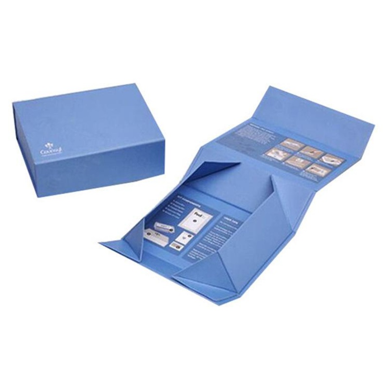 Custom Logo Printed Luxury Rigid Gift Folding Box Cardboard Boxes Packaging with Magnet – Necklace Boxes and Paper Boxes price