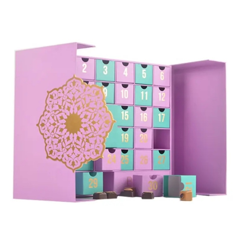 Custom Printing Cardboard Paper Beauty Cosmetic Colorful Simple Calendar Christmas Gift Packaging Box – Folding Package Paper Boxes and Gift Magnetic Box price