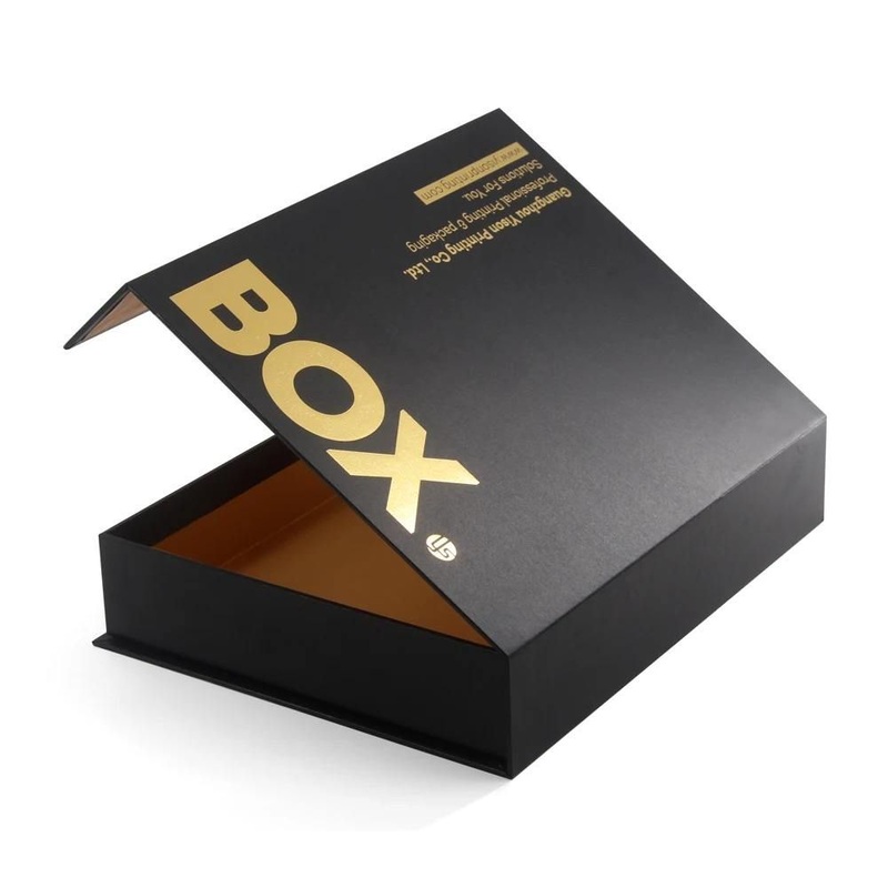 Eco-Friendly Custom Size Printing Luxury Hard Rigid Black Gold Stamping Folding Magnetic Gift Box Packaging for Gift Christmas – Paper Boxes and Gift Box price