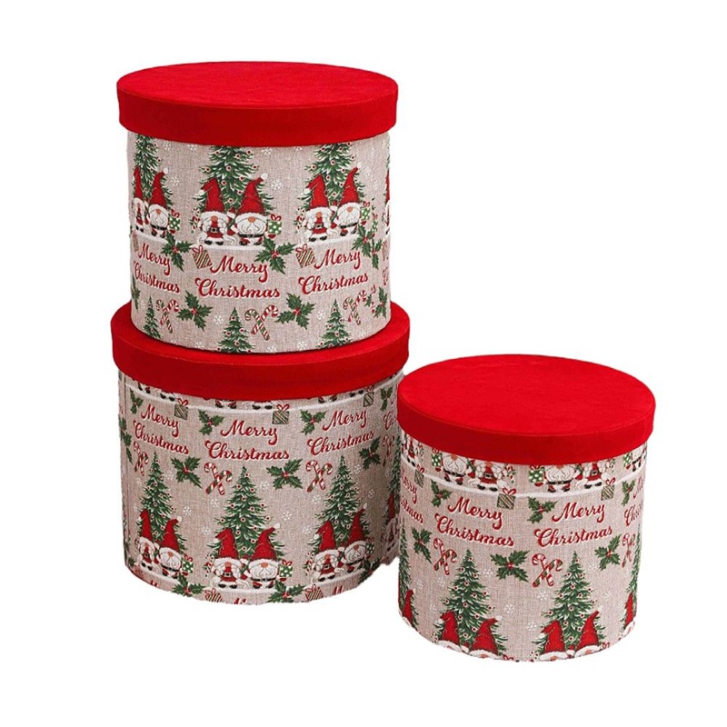 Foldable Gift Box Trio for Christmas Round Gifts – Model No.: 0258 – Gift Box and Arched Gift Box price