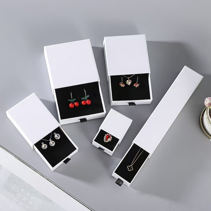 Jewelry Necklace Magnetic Gift Packaging Box Recyclable Rings Rigid Coated Paper with Custom Logo – Jewelry Box and Custom Box price