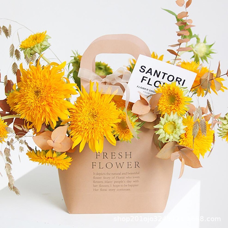 Custom Cardboard Packaging Kraft Paper Bag for Flower – Packaging Box and Rigid Box price