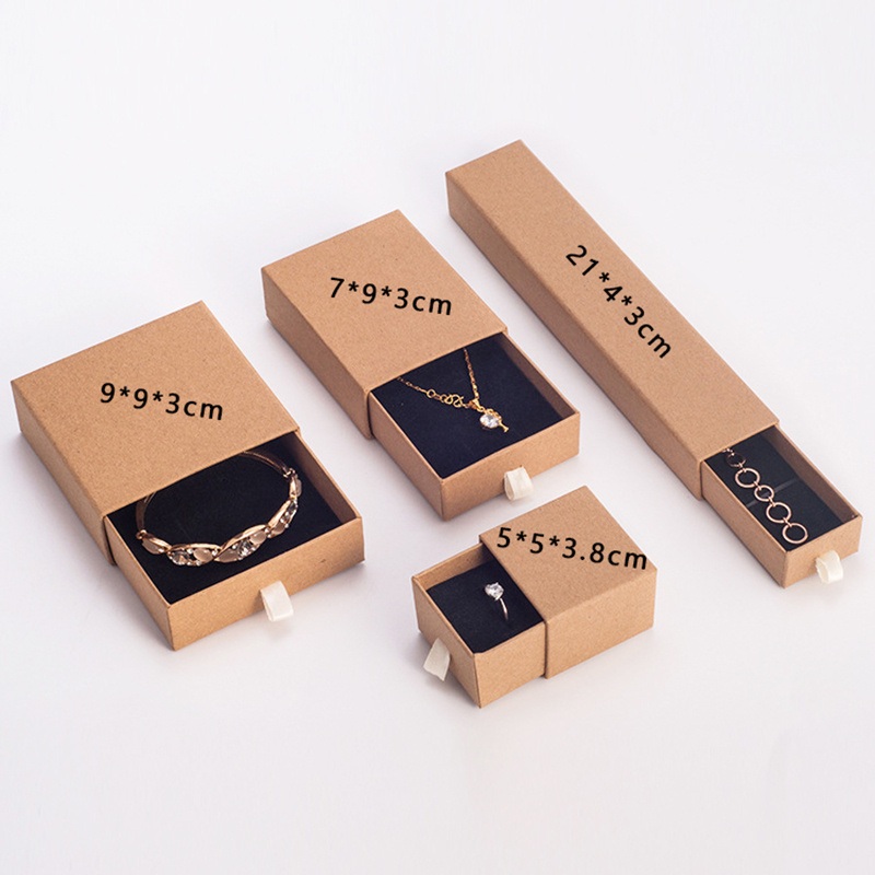 Customized Jewelry Gift Packaging Box Paper Necklace Ring Pendant Cardboard Drawer Sliding Gift Box Earrings Jewelry Box – Paper Box and Jewelry Box price