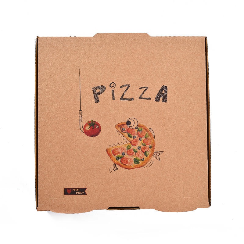 High Quality Biodegradable Kraft Pizza Boxes Take Away Pizza Boxes with Logo Pizza Delivery Box – Environmentally Friendly Biodegradable Pizza Box and Customizable Corrugated Pizza Box price
