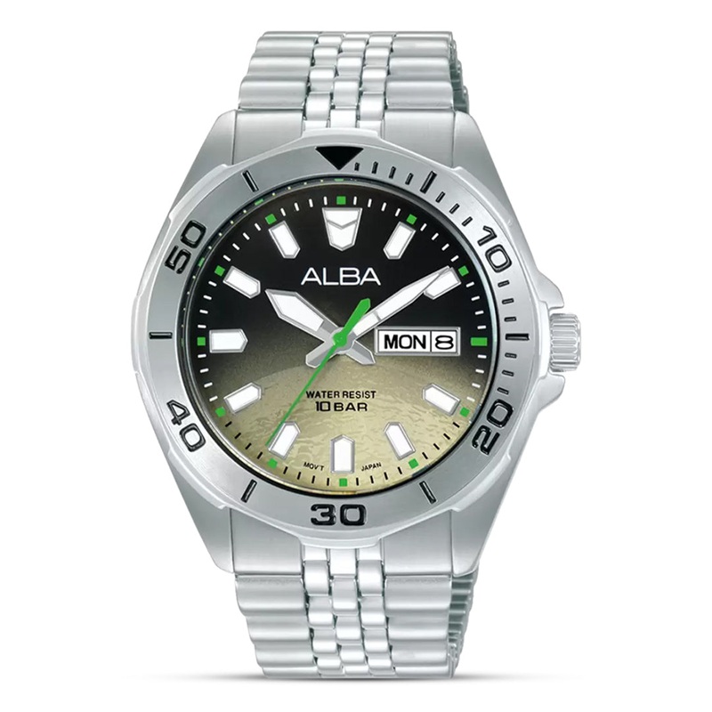 ALBA Sportive Saturn Khaki Gradation Dial Men’s Watch | AV3585X