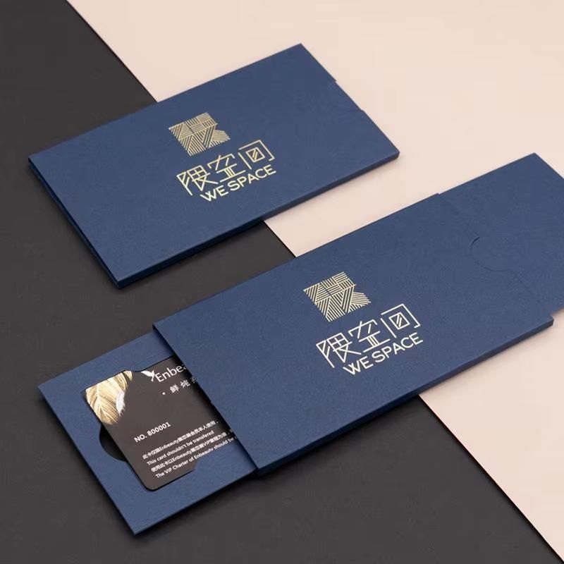 Custom Printed Creative VIP Membership Card Envelope Slider Drawer Credit Gift Card Packaging Box – Gift Card Packaging and Sliding Drawer Box for Card price