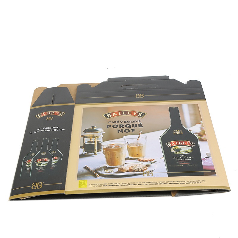 Factory Price Customizable Wine Box Cardboard Beer Bottle Carriers Kraft Whisky Packaging Paper Box – Wine Packaging Box and Whisky Packaging Box price