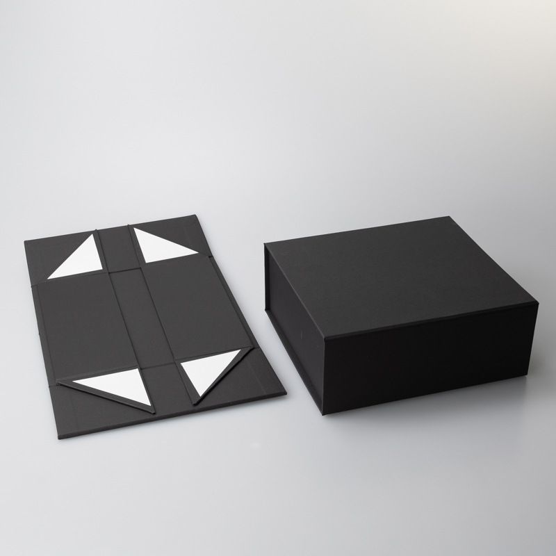 Hot Fancy Carton Black Rigid Flat Luxury Magnetic Folding Storage Paper Gift Packaging Box – Paper Gift Box and Packing Box price