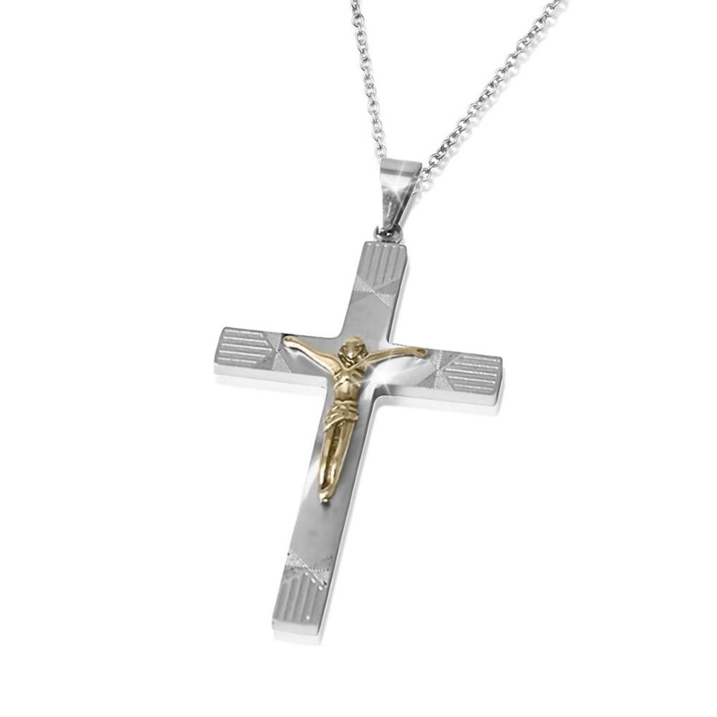 Two-Tone Crucifix