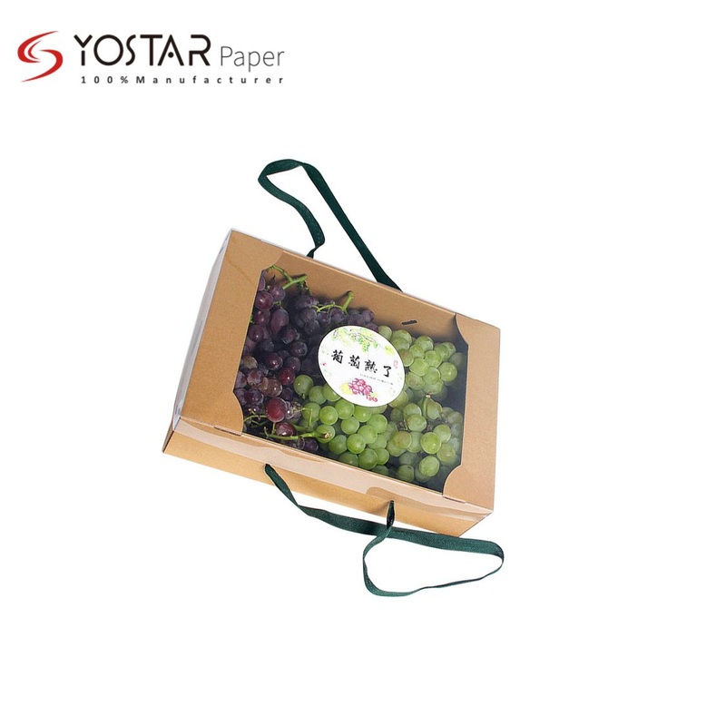 Custom Fruit Apple Food Packaging Gift Cardboard Carton Boxes with Clear Window – Fruit Box and Banana Boxes price