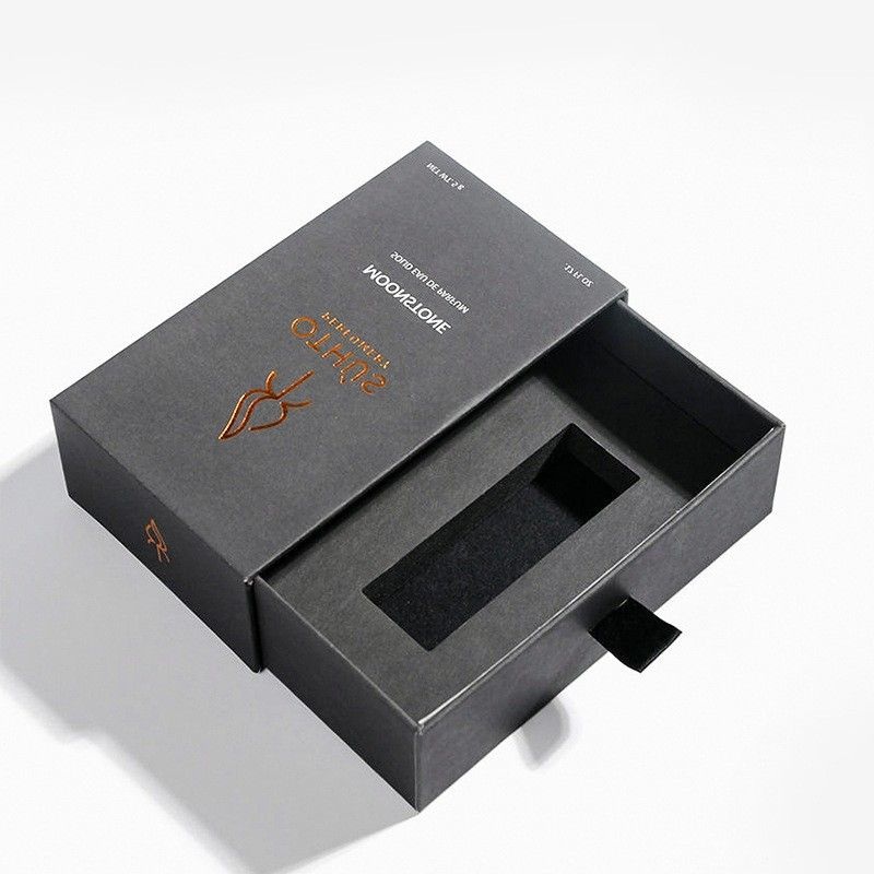 Custom Logo Luxury Sliding Cover Rigid Cardboard Paper Packaging Gift Small Drawer Carton Box with Ribbon for Jewelry Candle Cosmetics – Drawer Paper Box and Pull out Perfume Box price