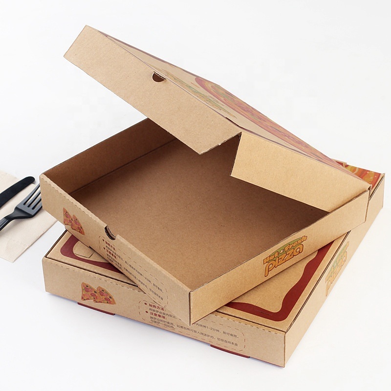 Custom Logo Printed Brown Kraft Paper Pizza Box Food Packaging – Paper Pizza Box and Pizza Box Packaging price