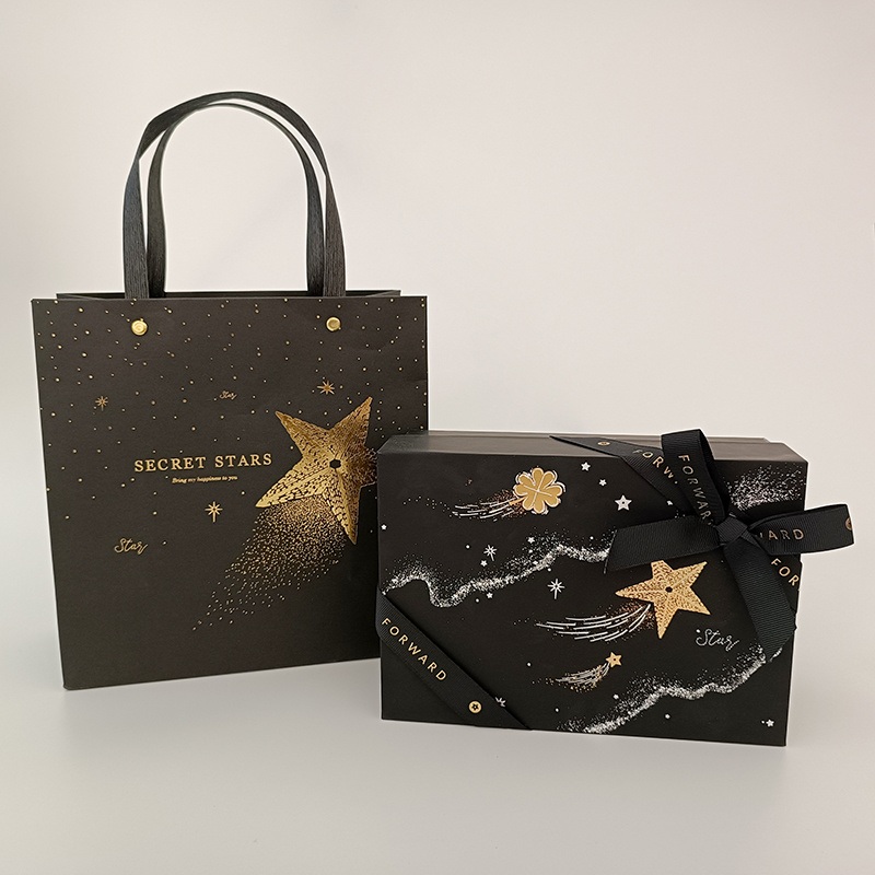 Custom Luxury Paper Packaging Box & Gift Bag with Ribbon – Gift Box and Packaging Box price