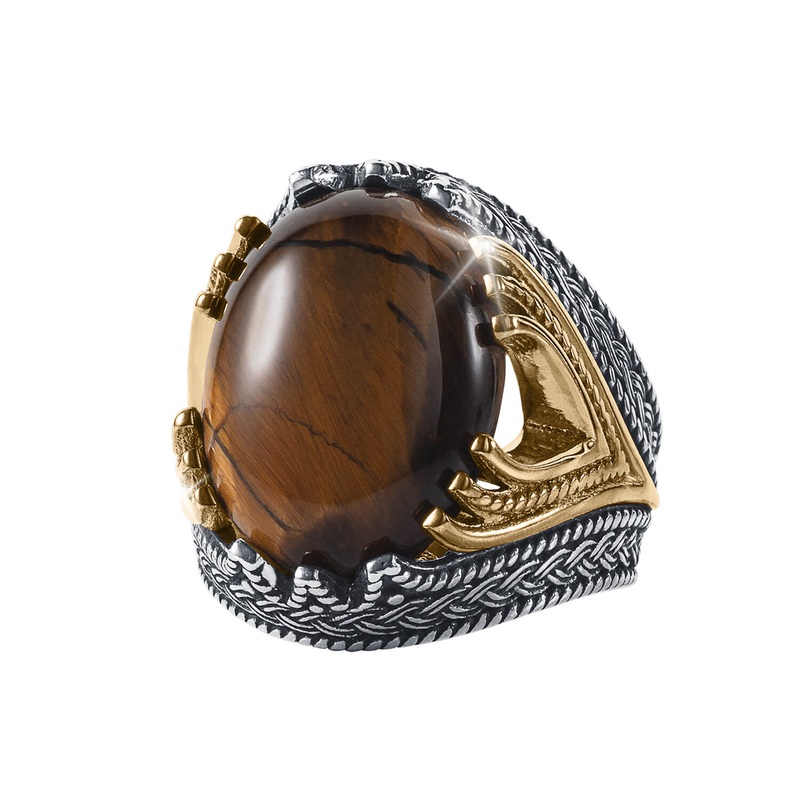 Fortitude Tiger’s Eye Men’s Ring 9