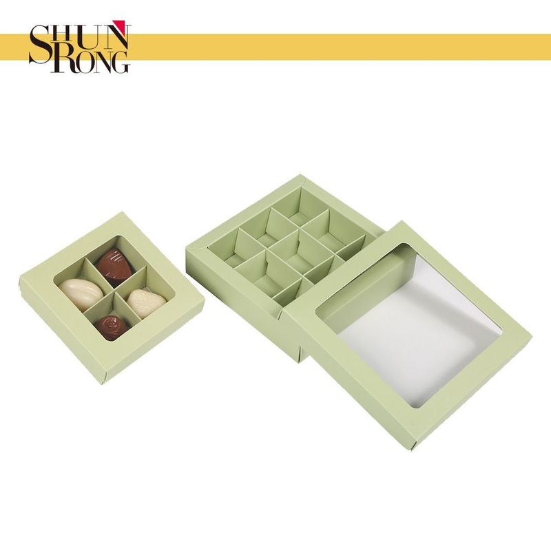 Luxury Light Green Candy Packaging Box with Window – Chocolate Box and Food Packaging price