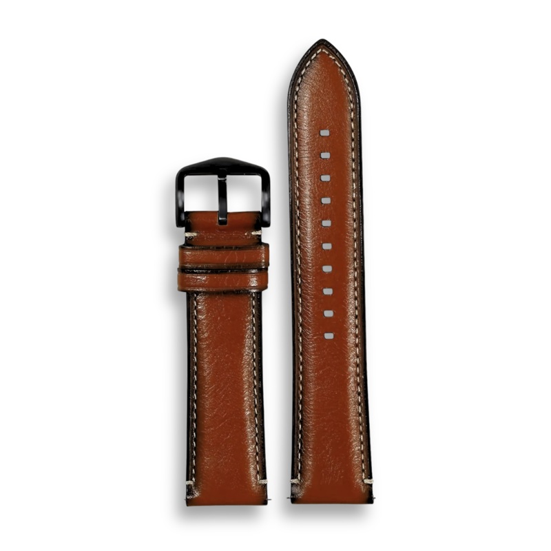 Fossil 22mm Light Brown Genuine Leather Men’s Watch Strap | FS5151S