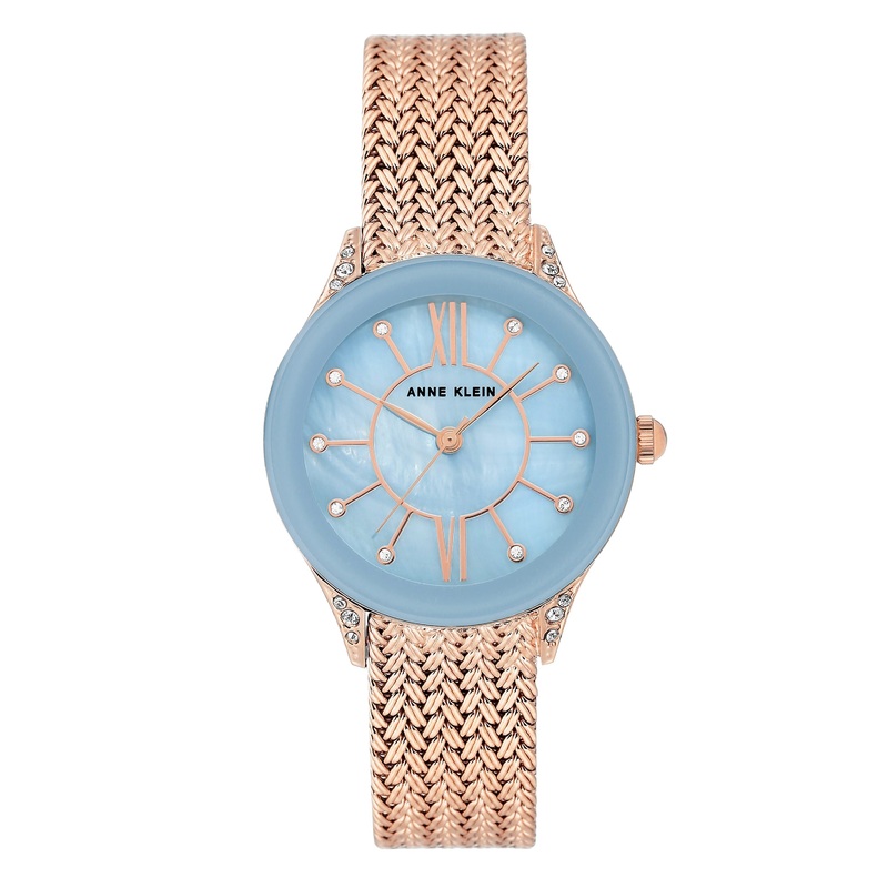 Anne Klein Light Blue Dial Ladies Watch 2208LBRG