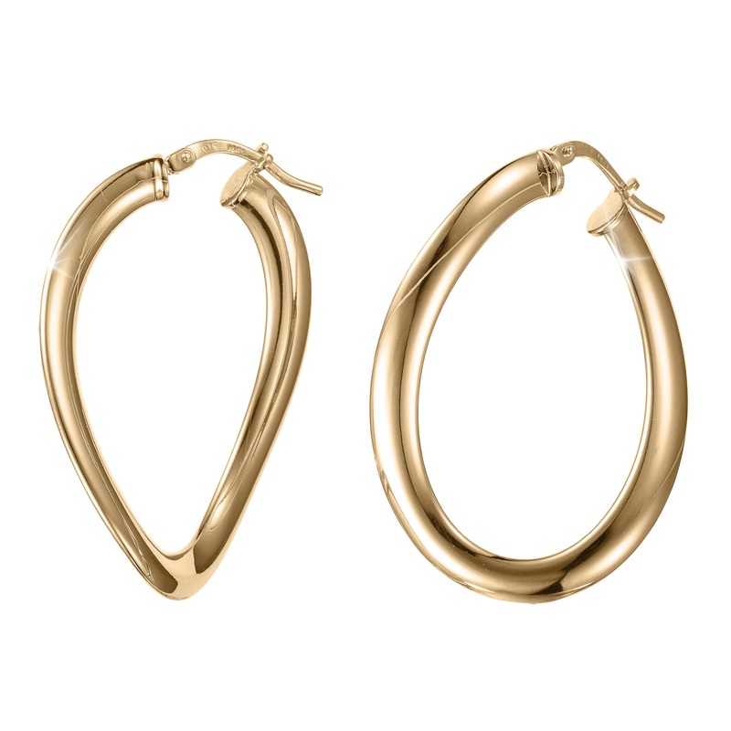 Golden Waves Wavy Earrings
