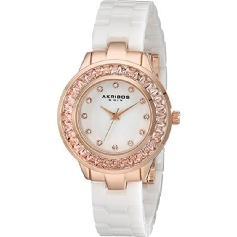 Akribos Xxiv Mother of Pearl Dial Quartz Ladies Watch AK781WTR