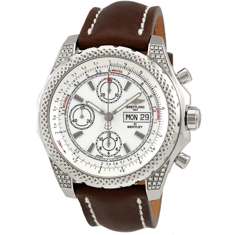Breitling Bentley GT II White Dial Automatic Chronograph Diamond Men’s Watch A1336567-A736BRLT A1336567-A736-437X-A20BA.1